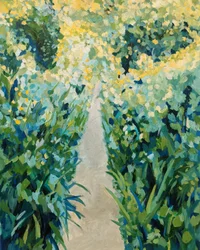 Lebendiger Gartenweg
