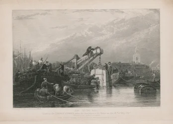 Die Taucherglocke, die beim Thames Tunnel verwendet wurde