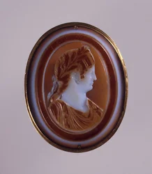Porträt von Agrippina der Jüngeren, Ehefrau des Kaisers Claudius (Kamee)
