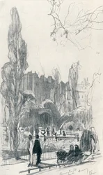 In den Kensington Gardens - Stufe Eins, ca. 1920