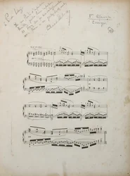Seite aus dem ersten korrigierten Proof von "La damoiselle elue", um 1887-88