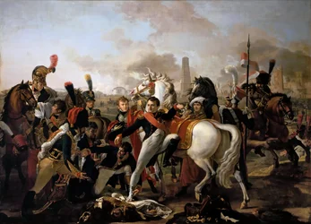 Napoleon verwundet vor Regensburg, 23. April 1809