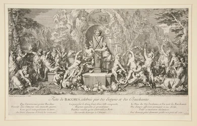 Feste des BACCHUS, gefeiert von Satyrn und Bacchantinnen