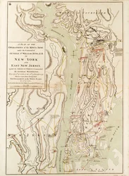Ein Plan der Operationen der königlichen Armee unter dem Kommando von General Sir William Howe KB in New York