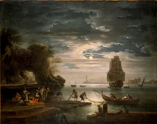 Küstenszene La nuit, 1750er Jahre