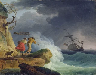 Küstenlandschaft im Sturm, 1782