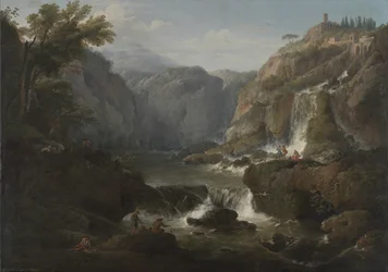Die Wasserfälle von Tivoli, 1737