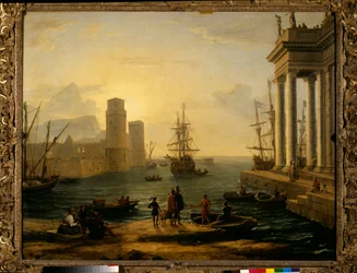 Hafen im Nebel Gemälde von Claude Gellée, genannt Le Lorrain (1600-1682) 1646
