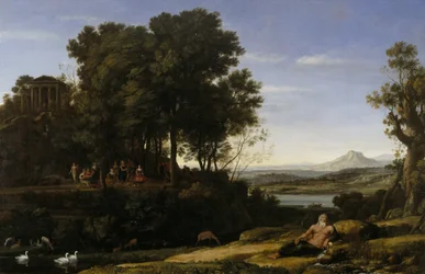 Landschaft mit Apollo und den Musen