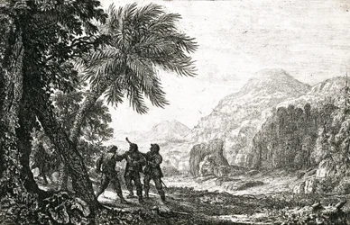 Landschaft mit Räubern