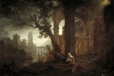 Landschaft mit der Versuchung des heiligen Antonius