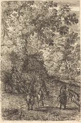 Hirte mit vier Ziegen (Les quatre chèvres)