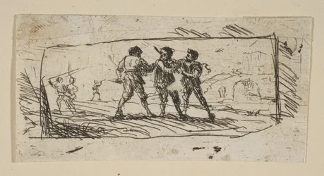 Studie mit Briganten Unterer Abschnitt, ca. 1633