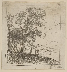 Die zwei Landschaften rechter Baum, ca. 1630