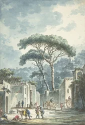 Straße zum Grotte von Posillipo, 18. Jahrhundert