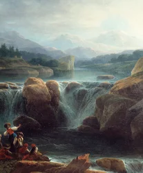 Der Wasserfall (Detail)