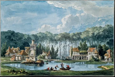 Ansicht des Gartens, aus 