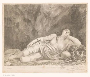 Heilige Maria Magdalena in einer Höhle