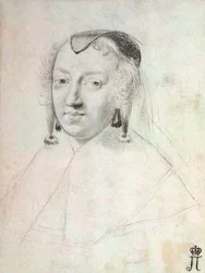 Porträt von Anne von Österreich 1601-1666, vor 1643