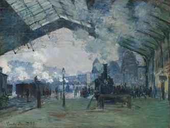 Ankunft des Normandie-Zuges, Gare Saint-Lazare, 1877