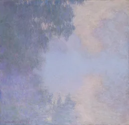Zweig der Seine in der Nähe von Giverny (Nebel)
