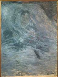 Camille auf ihrem Sterbebett (erste Frau des Künstlers)