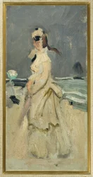 Camille am Strand