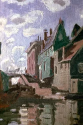 Kanal in Zaandam, Detail, 1871