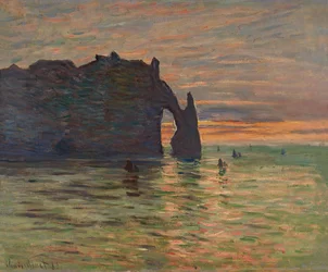 Sonnenuntergang in Etretat