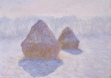 Heuhaufen (Schnee- und Sonneffekt)