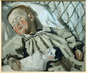Jean Monet schlafend
