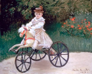 Jean Monet auf einem mechanischen Pferd, 1872