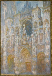 Die Kathedrale von Rouen, Morgenlicht, blaue Harmonie