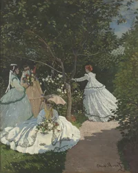 Damen im Garten