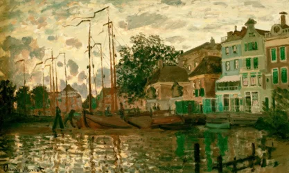 Der Dam in Zaandam am Abend