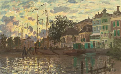Le Dam in Zaandam, am Abend