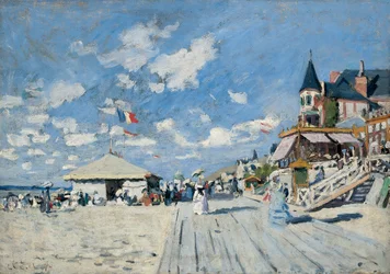 Am Strand von Trouville, 1870
