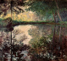 Teich in Montgeron, um 1876