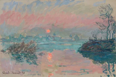 Sonnenuntergang in Lavacourt; Coucher de soleil à Lavacourt, 1880
