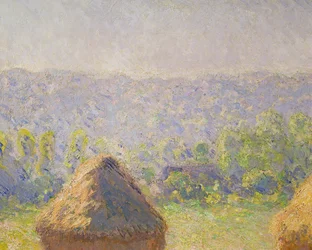 Die Heuhaufen oder Das Ende des Sommers (Detail)