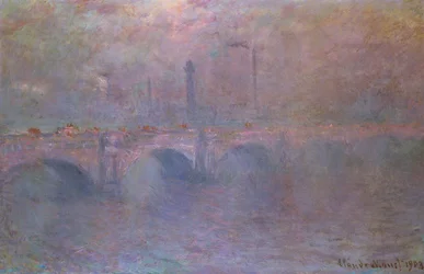 Die Themse an der Waterloo-Brücke