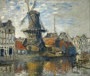 Die Windmühle an der Onbekende Gracht in Amsterdam