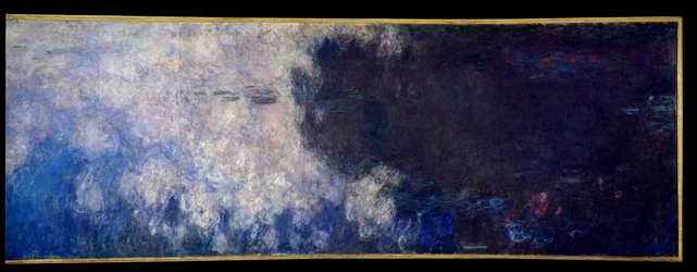 Die Nympheas; die Wolken. Rechter Teil des Triptychons, gemalt in Giverny.