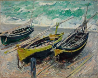 Drei Fischerboote, 1886