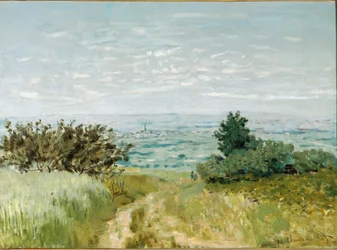 Blick von der Ebene nach Argenteuil, Hänge von Sannois