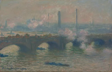 Waterloo-Brücke, grauer Tag