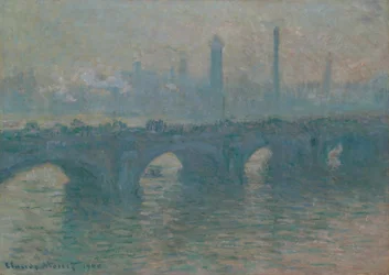 Waterloo-Brücke, graues Wetter
