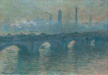 Waterloo-Brücke, graues Wetter