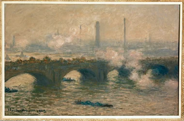 Waterloo-Brücke. Grauer Tag