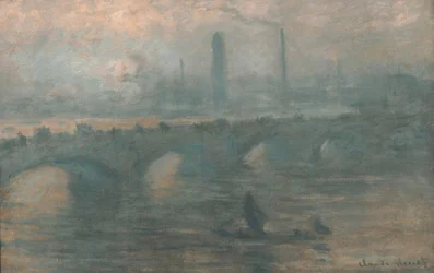 Waterloo-Brücke, nebliger Morgen